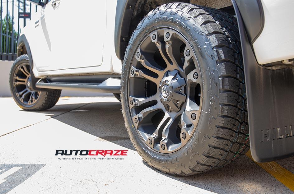 TOYOTA HILUX N80 4WD VAPOR BLACK MACHINED WITH DARK TINT